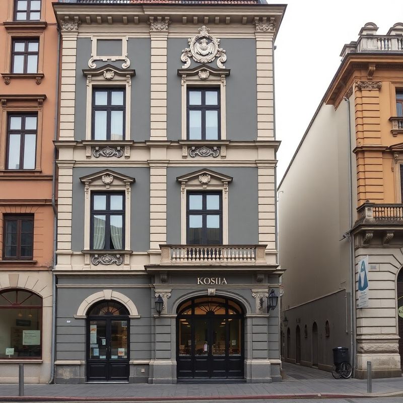 Obnovená baroková fasáda na Hlavnej ulici v Košiciach v tlmených charcoal a kamenných tónoch